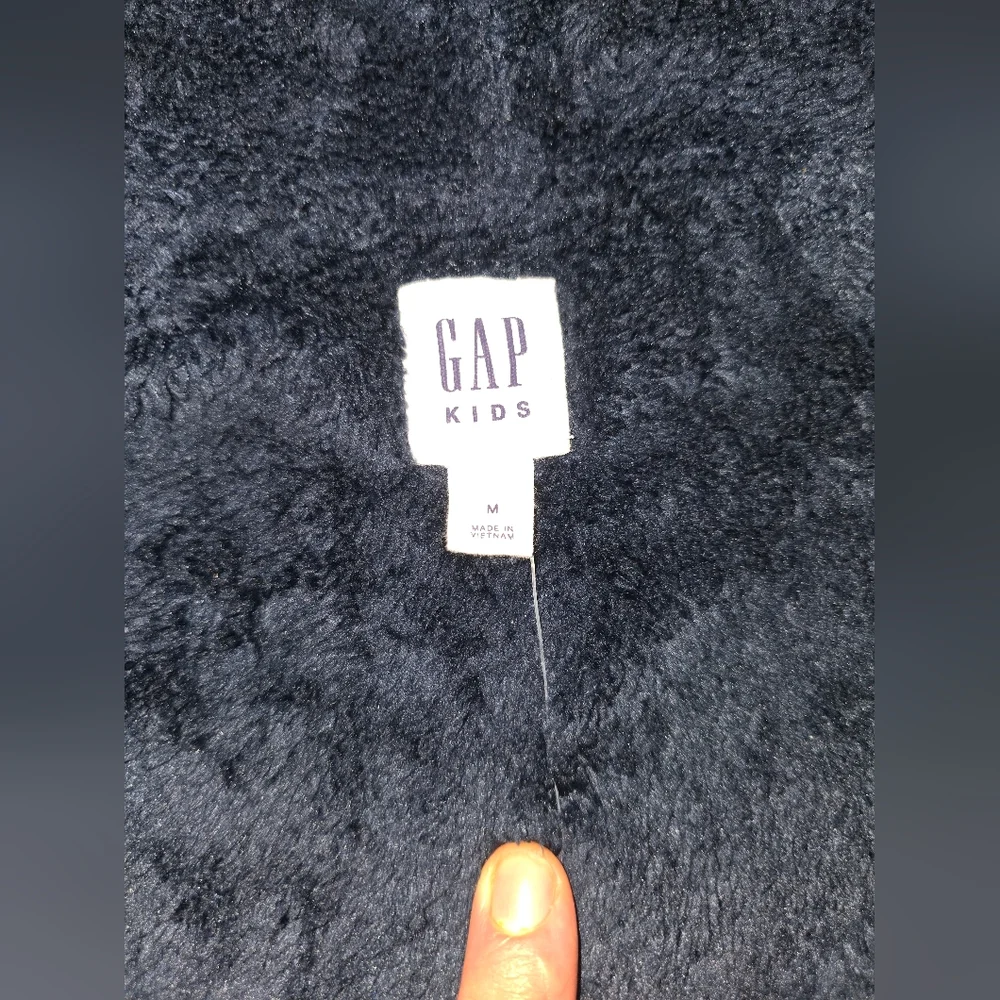NWOT GAP Kids Size MD Blue Camo Zipup‎ Hoodie Fleece Lined